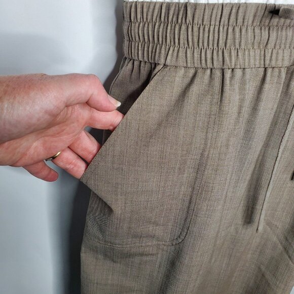 St. John Womens Safari Dress Size 4 Drawstring Sleeveless Pockets Classy Neutral - Picture 3 of 15